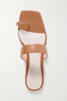 Porte & Paire - Leather Sandals - Brown