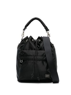 Porter-Yoshida & Co. Balloon logo-patch tote bag - Black