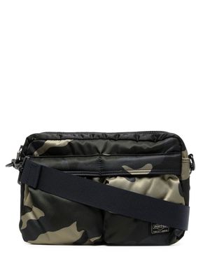 Porter-Yoshida & Co. camouflage-print crossbody bag - Green