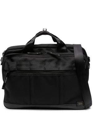 Porter-Yoshida & Co. Heat 2Way leather briefcase - Black
