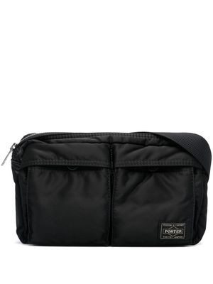 Porter-Yoshida & Co. logo zipped belt bag - Black