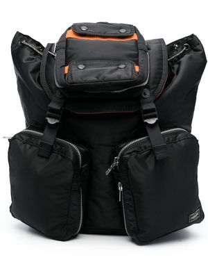 Porter-Yoshida & Co. Tanker logo-patch backpack - Black