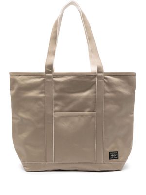 Porter-Yoshida & Co. Weapon logo-appliqué tote bag - Neutrals