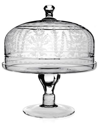 Portia 12" Cake Stand with Dome