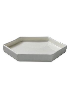 Porto Small White Ceramic Tray