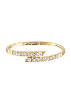 Portofino 18K Yellow Gold & 2.61 TCW Diamond Cuff Bracelet