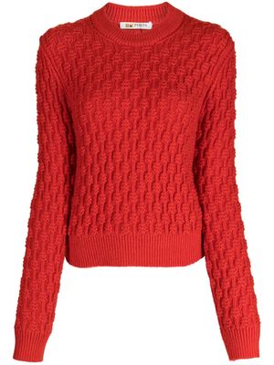 Ports 1961 3D-knit crew-neck jumper - Red