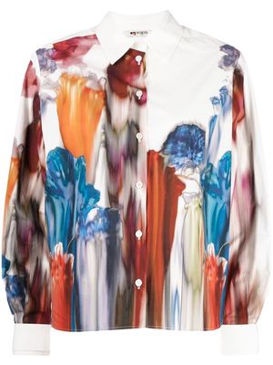 Ports 1961 abstract-print button-up shirt - Multicolour