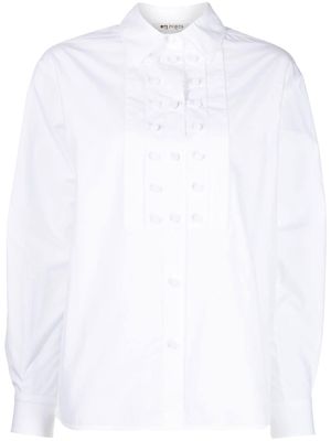 Ports 1961 button-up bib shirt - White