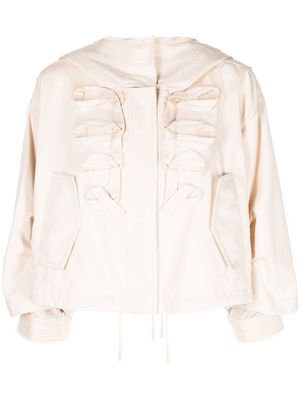 Ports 1961 classic hood cropped jacket - Neutrals