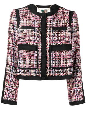 Ports 1961 four-pocket buttoned tweed jacket - Pink