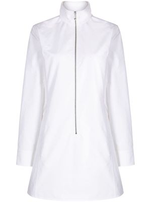 Ports 1961 high-neck cotton minidress - White