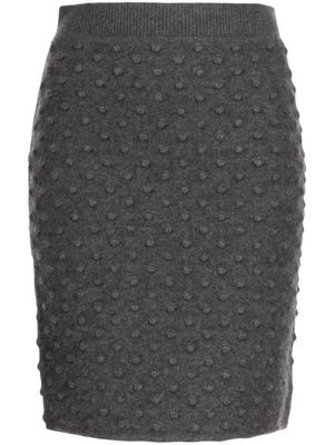Ports 1961 high-waisted virgin wool skirt - Grey