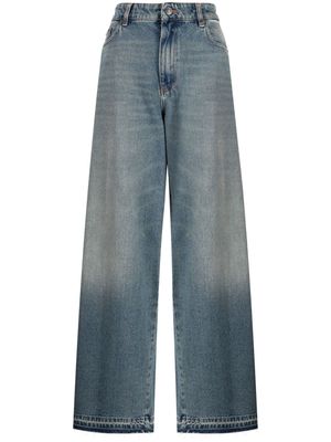 Ports 1961 mid-rise wide-leg jeans - Blue