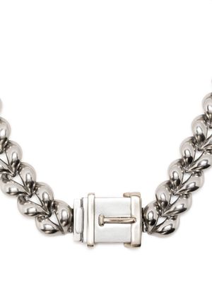 Ports 1961 padlock-detail curb chain necklace - Silver