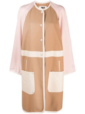 Ports 1961 pastel colour-block single-breasted coat - Neutrals