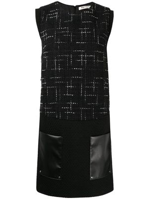 Ports 1961 patch-pocket tweed dress - Black