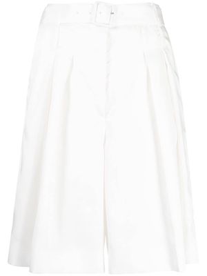 Ports 1961 pleated bermuda shorts - White