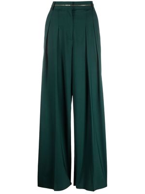 Ports 1961 pleated high-waisted trousers - Green