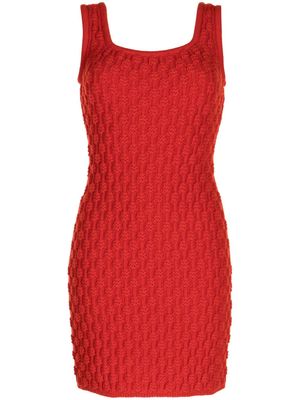 Ports 1961 sleeveless 3D-knit minidress - Red