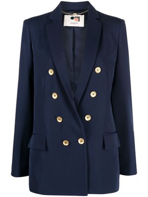 Ports 1961 slit-sleeves double-breasted blazer - Blue