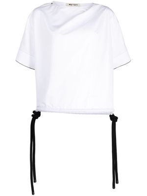 Ports 1961 strap-detail cotton T-shirt - White