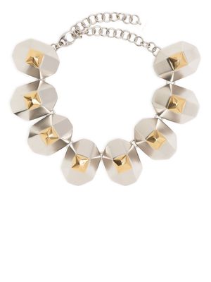 Ports 1961 two-tone choker necklace - Silver