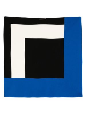 Ports V colour-block print scarf - Black