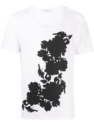 Ports V graphic-print short-sleeve T-shirt - White