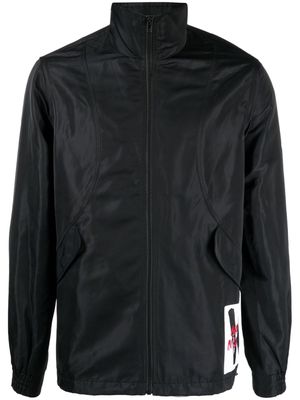 Ports V logo-patch zip-up jacket - Black