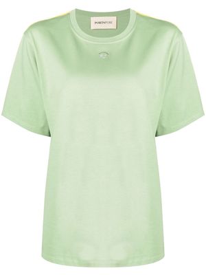 PortsPURE logo-print cotton T-shirt - Green