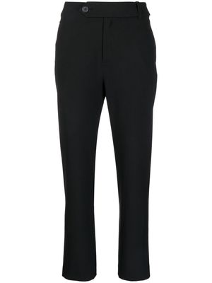 PortsPURE off-centre button-fastening trousers - Black