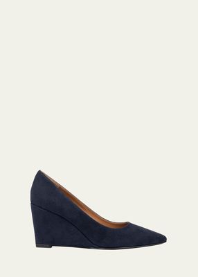 Posie Suede Wedge Pumps