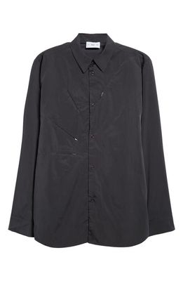POST ARCHIVE FACTION 5.1 Center Button-Up Shirt in Charcoal