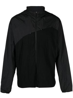Post Archive Faction Center zip-up hooded jacket - Black