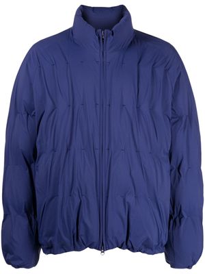 Post Archive Faction decorative-stitching puffer jacket - Blue