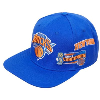 Post Men's Royal New York Knicks Championship Capsule Snapback Hat