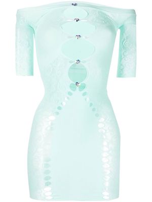 POSTER GIRL Alice cut-out minidress - Blue