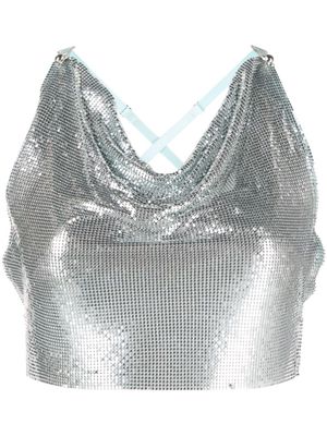 POSTER GIRL Bambi chainmail crop top - Silver
