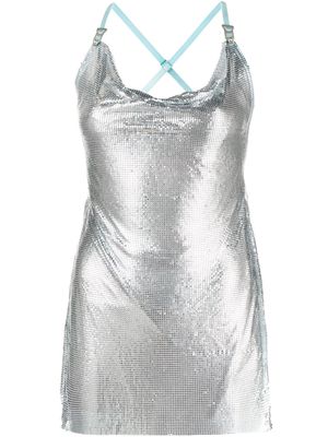 POSTER GIRL Calypso chainmail minidress - Blue