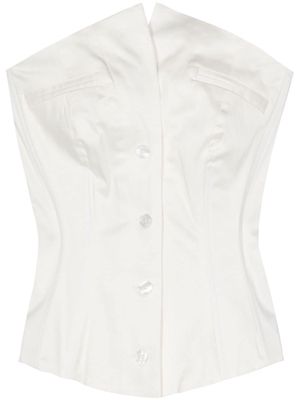 POSTER GIRL Court corset top - White