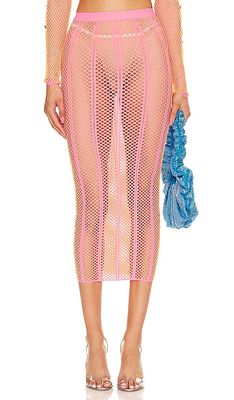 Poster Girl Fortune Skirt in Pink.