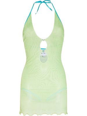 POSTER GIRL Gretchen cut-out minidress - Green