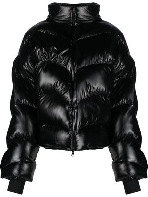POSTER GIRL high-neck quilted puffer coat - Black