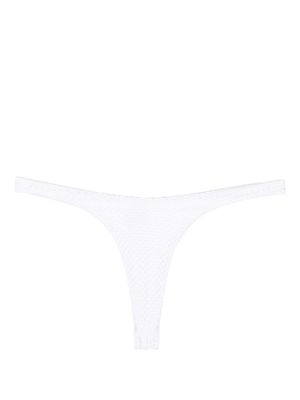 POSTER GIRL Lena high-leg bikini bottoms - White