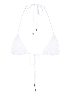 POSTER GIRL Lena triangle-cup bikini top - White