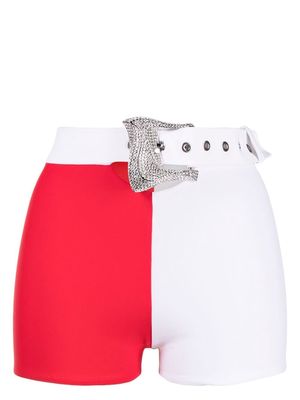 POSTER GIRL Patricia buckle-detail swim shorts - Red