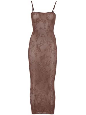 POSTER GIRL Vanderbeck rhinestone-embellished dress - Brown
