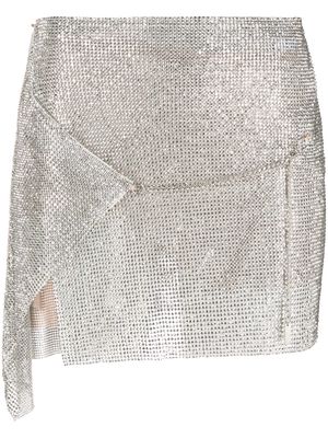 POSTER GIRL Winona crystal-embellished skirt - Silver