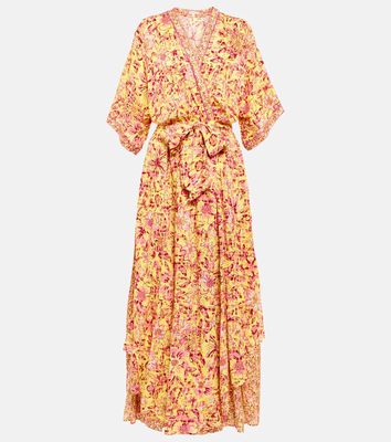 Poupette St Barth Adha floral wrap dress